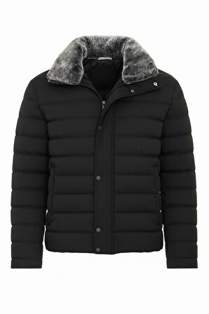 Erkek Siyah Erkek Kışlık Şişme Kaban – Sıcak Tutan, Hafif ve Şık Tasarım