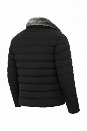 Erkek Siyah Erkek Kışlık Şişme Kaban – Sıcak Tutan, Hafif ve Şık Tasarım