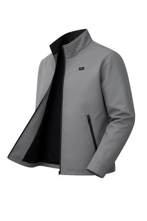 Gri Erkek Polyester Karışımlı Süper İnce Rüzgarlık Su Ve Rüzgar Geçirmez Mevsimlik&Yazlık Mont