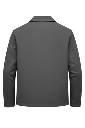 Gri Erkek Pamuk Polyester Karışımlı Yakalı Bonded Kumaş Su Ve Rüzgar Geçirmez Mevsimlik&Yazlık Mont