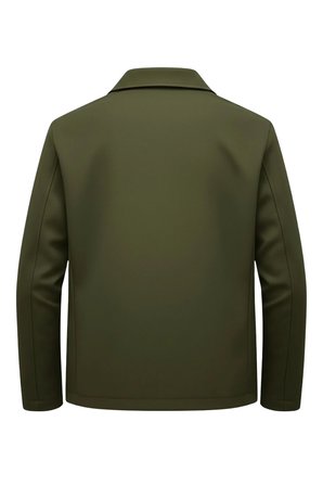 Yeşil Erkek Pamuk Polyester Karışımlı Yakalı Bonded Kumaş Su Ve Rüzgar Geçirmez Mevsimlik&Yazlık Mont