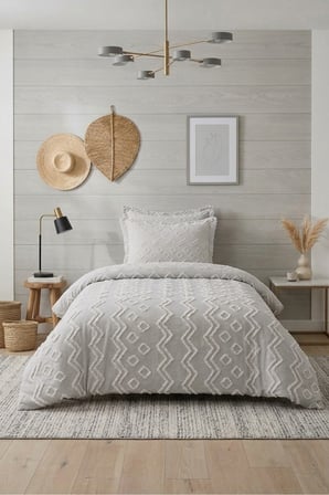 Tek Kişilik Yatak Örtüsü 180 x 240 cm – Valonlu Model 1 Adet 50 x 70 Yastık Kılıfı