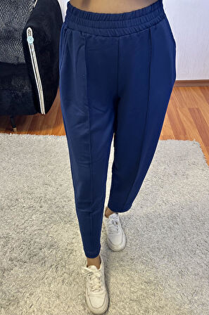 Mavi Baglama Detay Oversize Takım