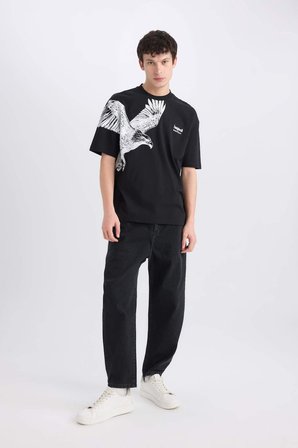 Defacto Erkek  T-shirt D9506AX/BK81