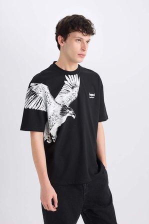 Defacto Erkek  T-shirt D9506AX/BK81