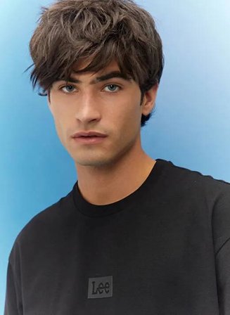 Lee Erkek T-shirt L222001001 L222001 Small Logo Oversize