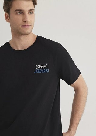 Mavi Baskılı Erkek T-Shirt M066841-900