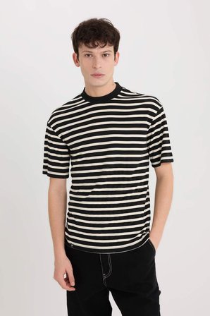 Defacto Erkek  T-shirt B5910AX/BK81