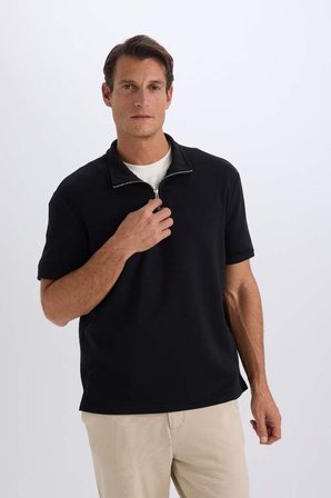 Defacto Erkek  T-shirt B6502AX/BK81