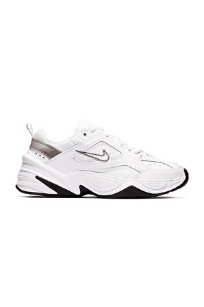 M2k Tekno Leather Unisex Reflector Sneaker Hakiki Deri Beyaz Spor Ayakkabı
