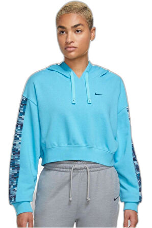 Dri Fit Get Fit Hoodie Pro Oversize Kesim Kadın Spor Sweatshirt