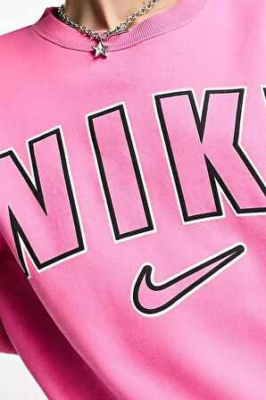 Sportswear Phoenix Fleece Oversize Kesim Kadın Pembe Sweatshirt
