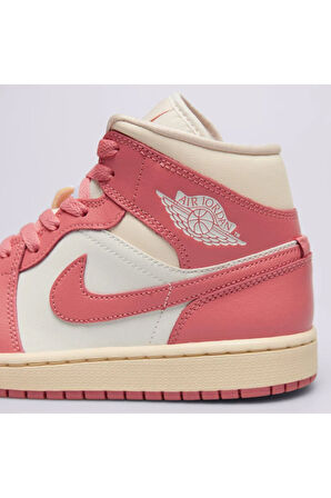 Air Jordan 1 Mid Bred Toe (W) Unisex Spor Ayakkabı