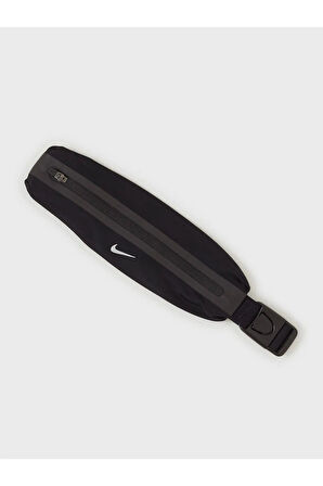 Running Slim Waistpack Reflector Unisex İnce Esnek Siyah Spor Bel Çantası