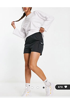 Sportswear Swoosh Woven Kadın Siyah Şort