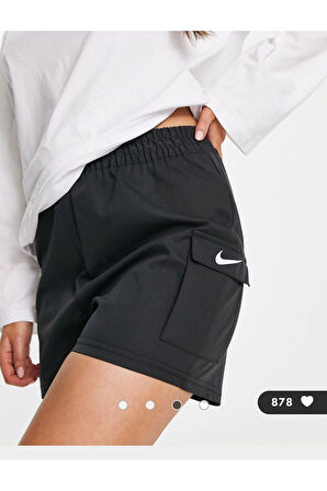 Sportswear Swoosh Woven Kadın Siyah Şort