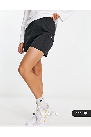 Sportswear Swoosh Woven Kadın Siyah Şort