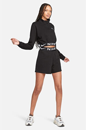 Sportswear Air Fleece Kadın Siyah Şort