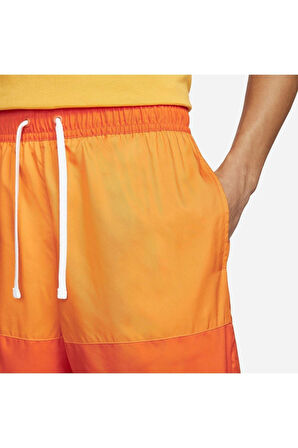 M Nsw Spe Wvn Flow Long Short Erkek Mayo Turuncu