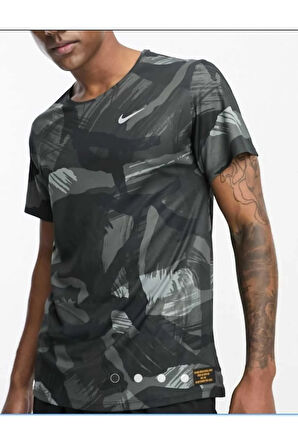 Dri-FIT Camo Print Training Siyah Erkek Tişört