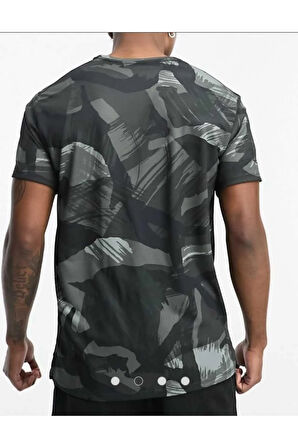 Dri-FIT Camo Print Training Siyah Erkek Tişört