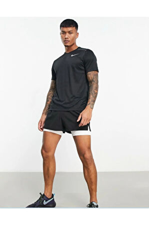 Dri-fıt Miler Kısa Kollu Erkek Koşu Üstü