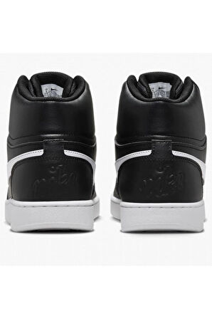 Ebernon Mid Triple Leather Erkek Sneaker Hakiki Deri Bilekli Spor Ayakkabı Siyah