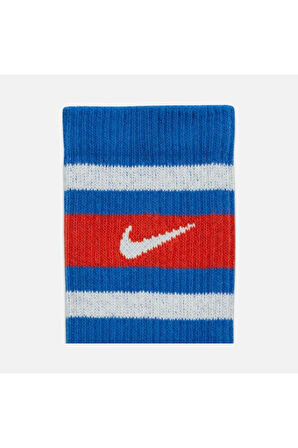 Dri-Fit Everyday Plus Cushioned Crew Retro Style Atlethic Training (3 Pairs) Unisex Çorap