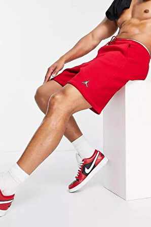 Air Jordan Brooklyn Fleece Erkek Kırmızı Spor Şort