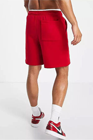 Air Jordan Brooklyn Fleece Erkek Kırmızı Spor Şort
