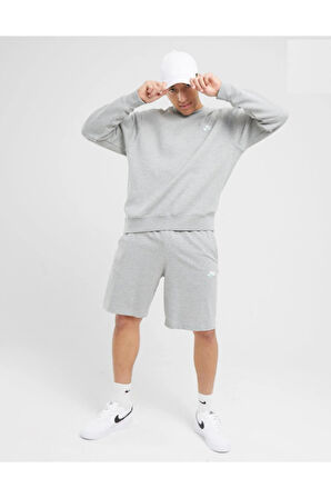 Sportswear Club Jersey Cotton Shorts Unisex Pamuklu Ince Yazlık Şort Melanj
