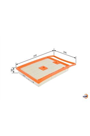 Hava Filtresi Polo-a1-fabıa-rapıd-ıbıza-toledo 1.4 Tdi 14 F026400543