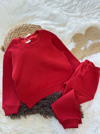 Çocuk Basic Eşofman Takımı Bordo