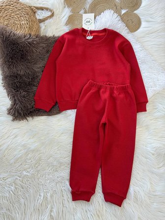 Çocuk Basic Eşofman Takımı Bordo