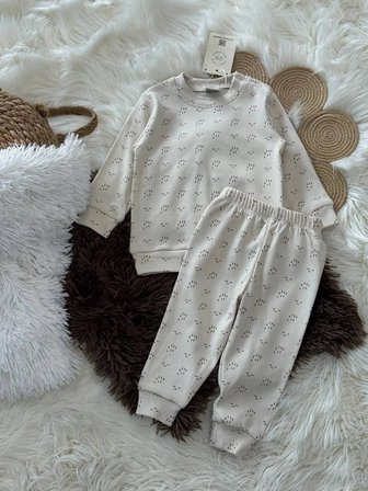 Bebek Pijama Takımı Krem
