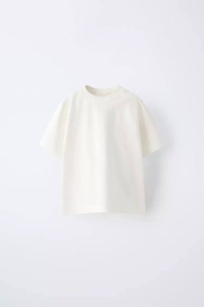 La Ciel Paris Çocuk Basic Oversize Tişört Beyaz