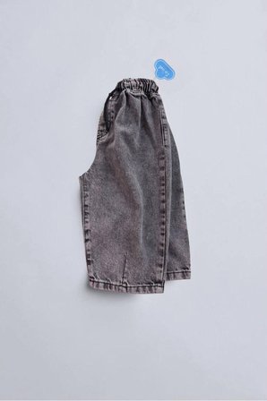 La Ciel Paris Çocuk Balon Denim Pantolon Füme