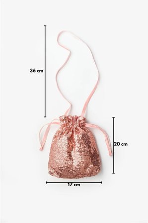 Le Mabelle Kız Çocuk Pul Payetli Çanta Rose