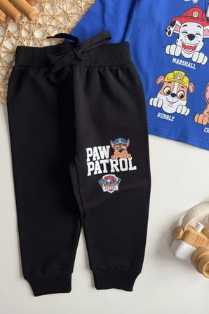 Erkek Çocuk Paw Patrol Baskılı Tişört ve Eşofman Takım Mavi