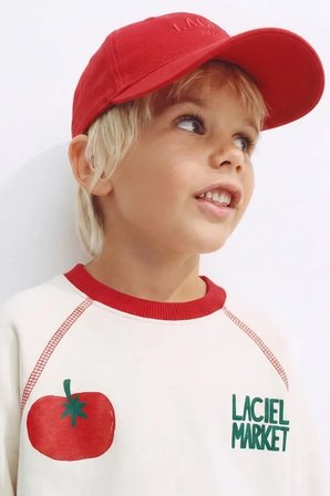 La Ciel Paris Erkek Çocuk Domates Baskılı Sweatshirt
