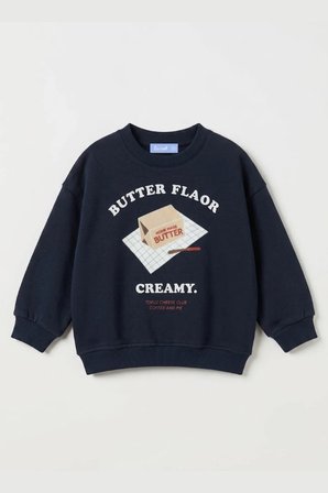 La Ciel Paris Erkek Çocuk Baskılı Sweatshirt Lacivert