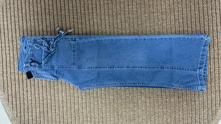 Kız Çocuk Denim Pantolon Mavi