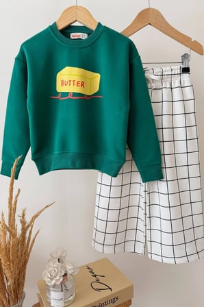 Erkek Çocuk Butter Squishy Temalı Sweatsihrt ve Pantolon Takım