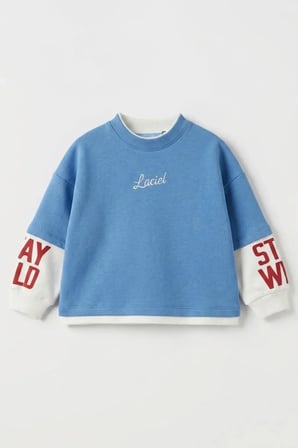 La Ciel Paris Erkek Çocuk Sweatshirt Mavi