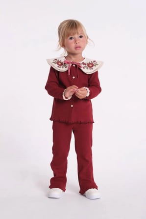 Kız Çocuk Kaşkorse Takım Bordo