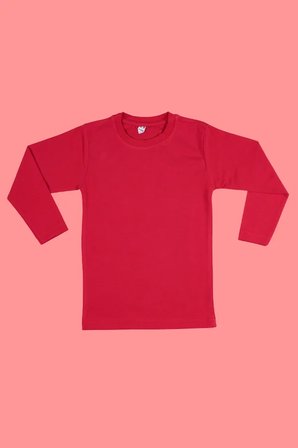 Çocuk Uzun Kollu Body Kırmızı