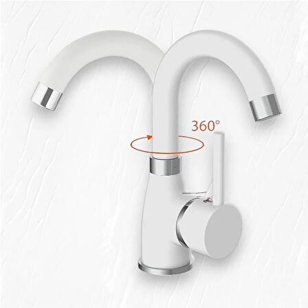 Sardıcı BTR 1030-1023 Lavabo Bataryası Çizilmez Beyaz Gövde
