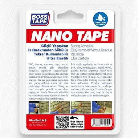 Boss Tape Nano Bant Magic Tape 19mm-1mt Şeffaf