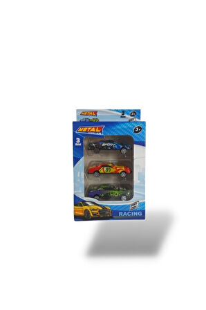 Brn Kutulu 3 Lü Metal Araba