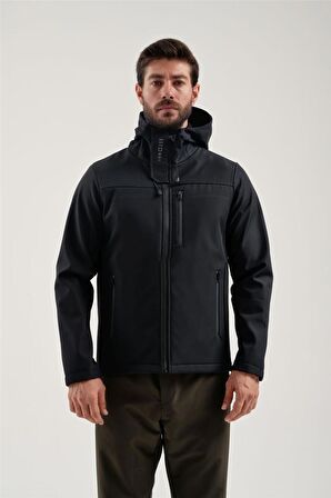 EXUMA ERKEK SİYAH SOFTSHELL MONT 2311100